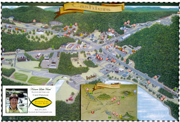 Map of Cashiers, NC