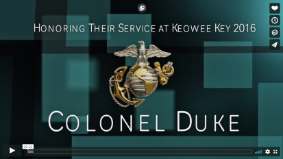 COL Duke, USMC speaking at Keowee Key Honoring Their Service dinner. Click twice for video.